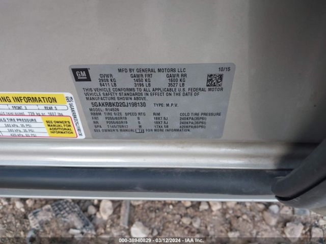 5GAKRBKD2GJ198130 Buick Enclave Leather