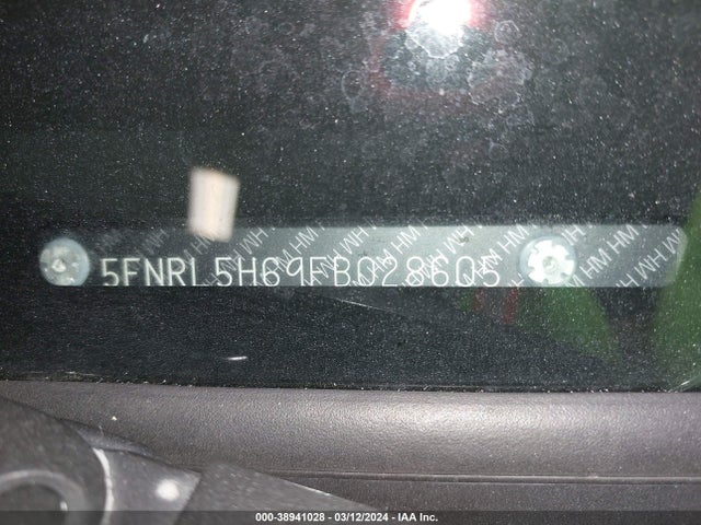 Honda Odyssey Ex-l 2015 5FNRL5H69FB028605 Image 9