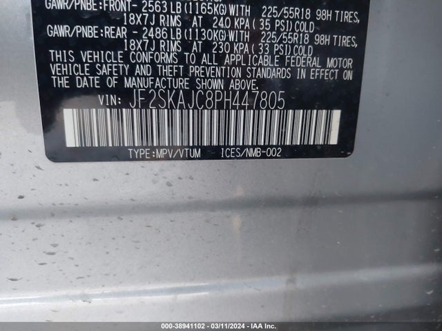 Subaru Forester Sport 2023 JF2SKAJC8PH447805 Image 9
