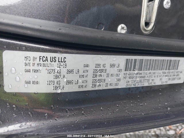 Jeep Cherokee Altitude Fwd 2020 1C4PJLLB6LD577395 Image 9