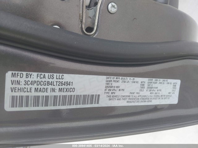 Dodge Journey Crossroad 2020 3C4PDCGB4LT264941 Image 9