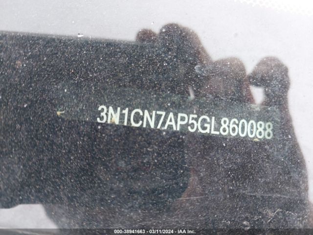 3N1CN7AP5GL860088 Nissan Versa 1.6 S