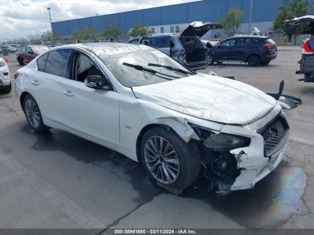 2019 Infiniti Q50 3.0t Luxe მანქანა იყიდება აუქციონზე, vin: JN1EV7AP1KM540600, აუქციონის ნომერი: 38941680