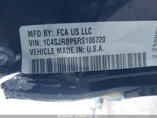 1C4SJRBP6RS106720 Jeep Wagoneer L Series Ii 4x2