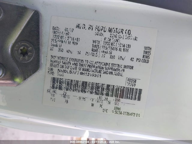 Ford Transit Connect Xlt 2017 NM0LS7F74H1319361 Image 9