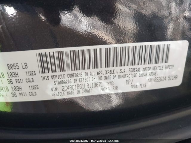 2020 CHRYSLER PACIFICA 2C4RC1BG1LR119071 Photo 8