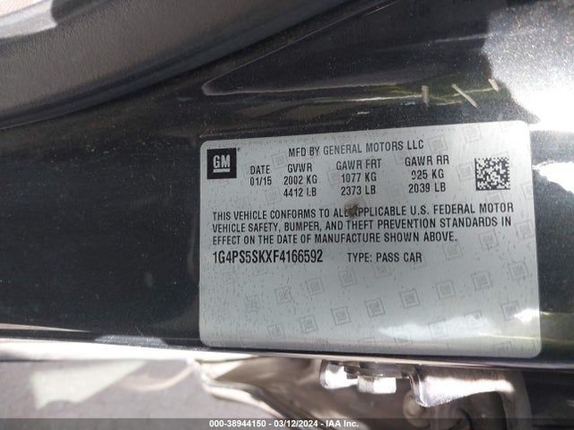 1G4PS5SKXF4166592 Buick Verano Leather Group
