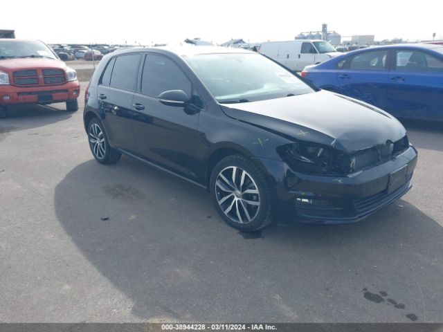 Auction sale of the 2016 Volkswagen Golf Tsi Se 4-door, vin: 3VW217AU3GM058494, lot number: 38944228