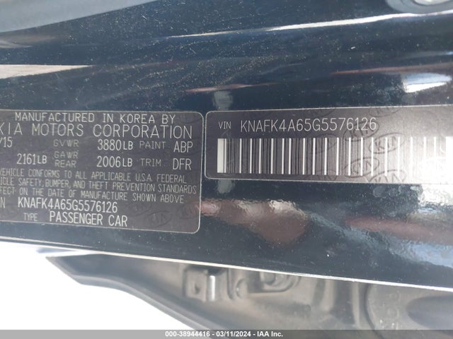 KIA FORTE LX 2016 KNAFK4A65G5576126 Image 9