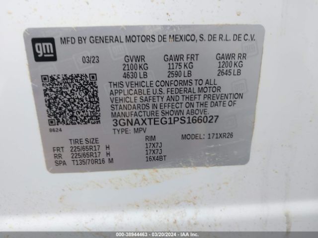 2023 CHEVROLET EQUINOX 3GNAXTEG1PS166027 Photo 8