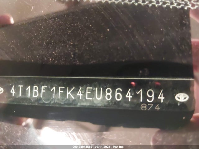 Toyota CAMRY SE 2014 4T1BF1FK4EU864194 Image 9