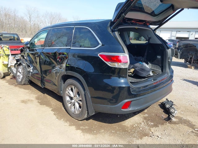 Toyota Highlander Xle V6 2014 5TDJKRFH1ES051897 Image 3