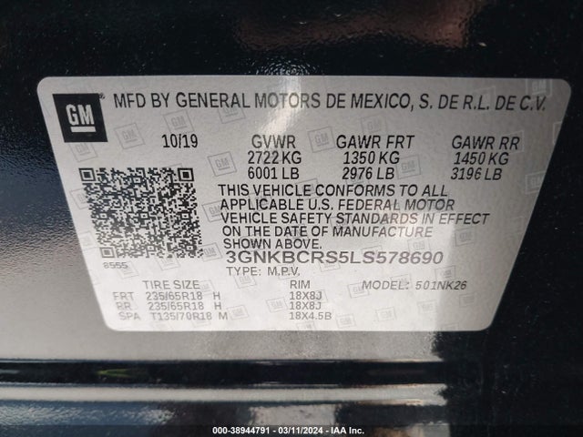 Chevrolet Blazer Fwd 2lt 2020 3GNKBCRS5LS578690 Image 9