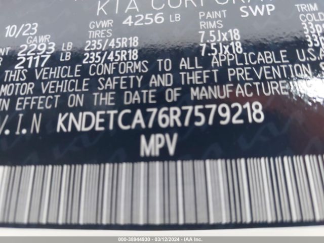 KNDETCA76R7579218 KIA Seltos Sx Turbo