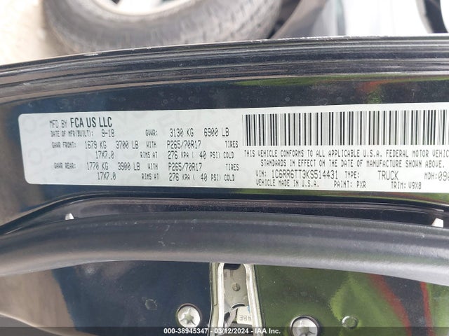 RAM 1500 Classic Slt  4x2 6'4 Box 2019 1C6RR6TT3KS514431 Image 9