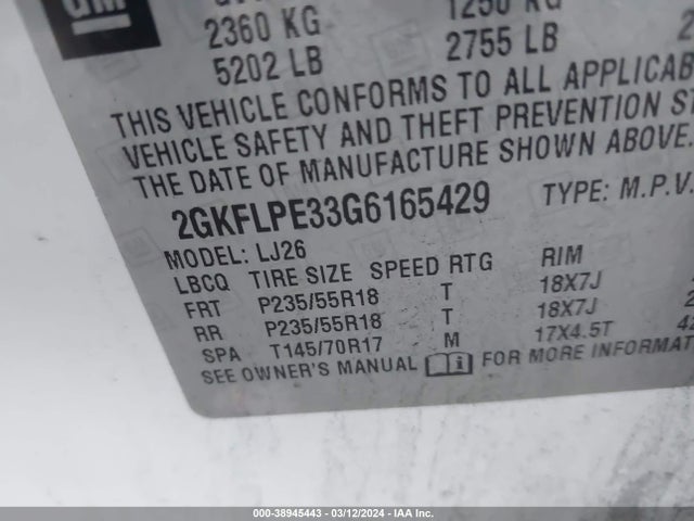 GMC Terrain Slt 2016 2GKFLPE33G6165429 Image 9