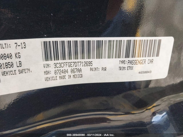 2013 FIAT 500E 3C3CFFGE7DT712695 Photo 8