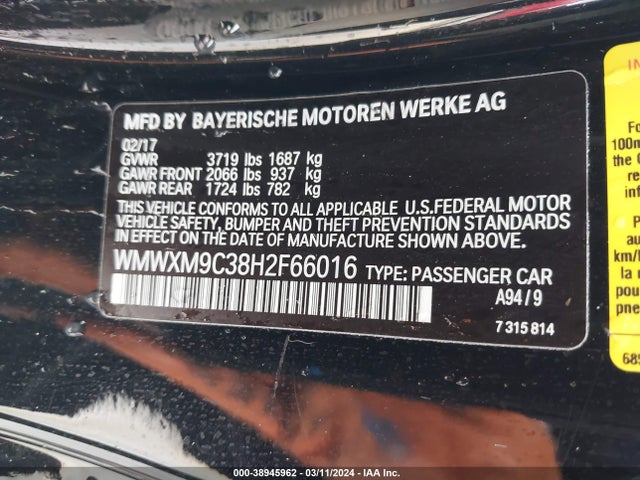 2017 MINI HARDTOP WMWXM9C38H2F66016 Photo 8