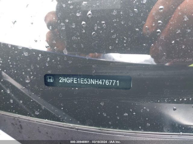 2HGFE1E53NH476771 Honda CIVIC SI SEDAN