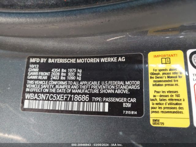 WBA3N7C5XEF718686 BMW 428i