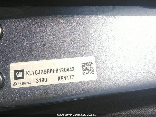 Chevrolet Trax Lt 2015 KL7CJRSB6FB120442 Image 9