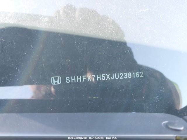 Honda CIVIC EX 2018 SHHFK7H5XJU238162 Image 9