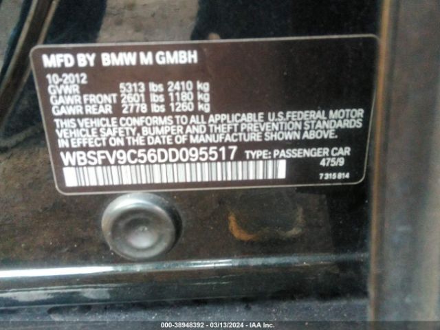 2013 BMW M5 WBSFV9C56DD095517 Photo 8