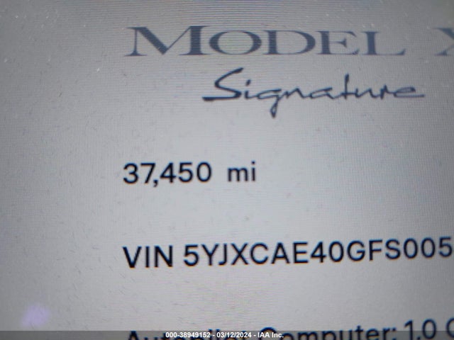 Tesla Model X 60d/p100d/p90d 2016 5YJXCAE40GFS00542 Image 15