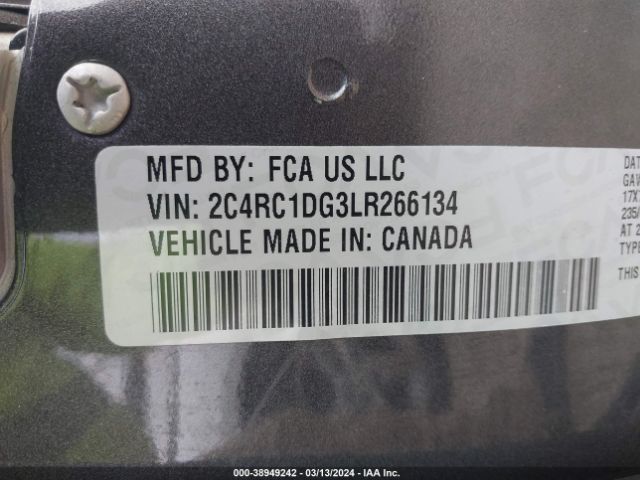 2C4RC1DG3LR266134 Chrysler Voyager Lxi