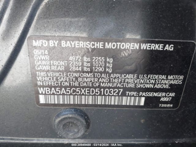 WBA5A5C5XED510327 BMW 528I