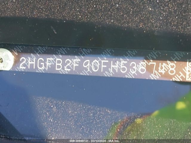 2HGFB2F90FH536748 Honda Civic Ex-l