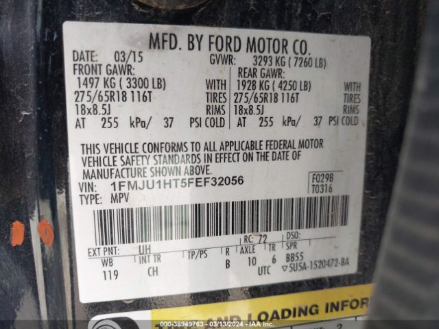 1FMJU1HT5FEF32056 Ford Expedition Xlt
