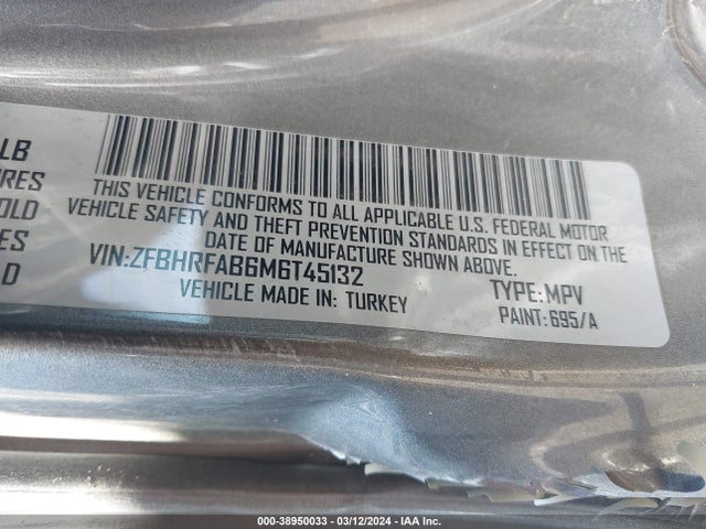RAM Promaster City Tradesman 2021 ZFBHRFAB6M6T45132 Image 9