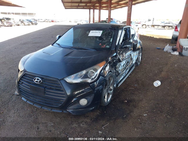 Hyundai Veloster Turbo W/black 2014 KMHTC6AE4EU206578 Image 2