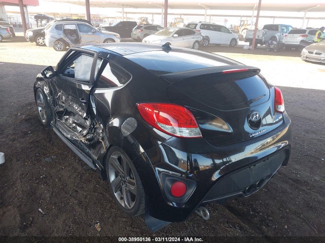 Hyundai Veloster Turbo W/black 2014 KMHTC6AE4EU206578 Image 3