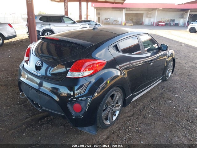 Hyundai Veloster Turbo W/black 2014 KMHTC6AE4EU206578 Image 4