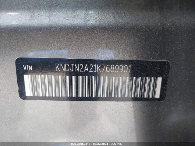 KIA Soul 2019 KNDJN2A21K7689901 Image 9
