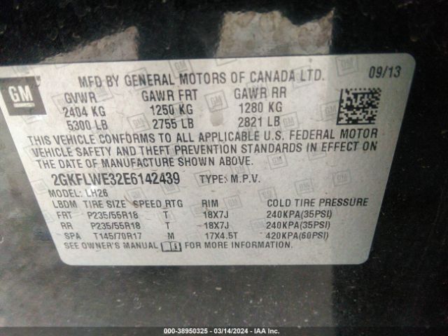2GKFLWE32E6142439 GMC Terrain Sle-2
