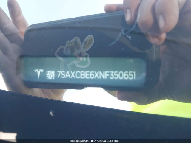 7SAXCBE6XNF350651 Tesla Model X Plaid Tri Motor All-wheel Drive