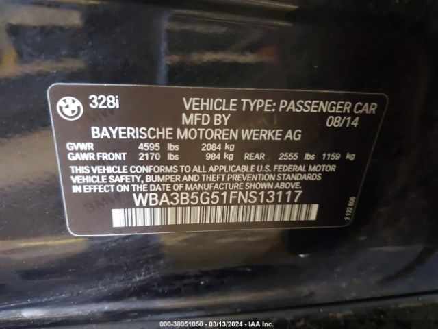 WBA3B5G51FNS13117 BMW 328i Xdrive