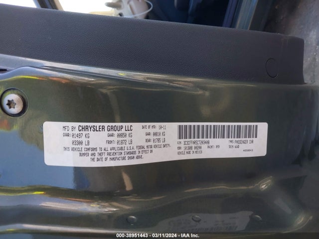 2012 FIAT 500 3C3CFFAR5CT203408 Photo 8