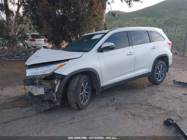 Toyota Highlander Xle 2019 5TDKZRFH7KS571887 Image 2