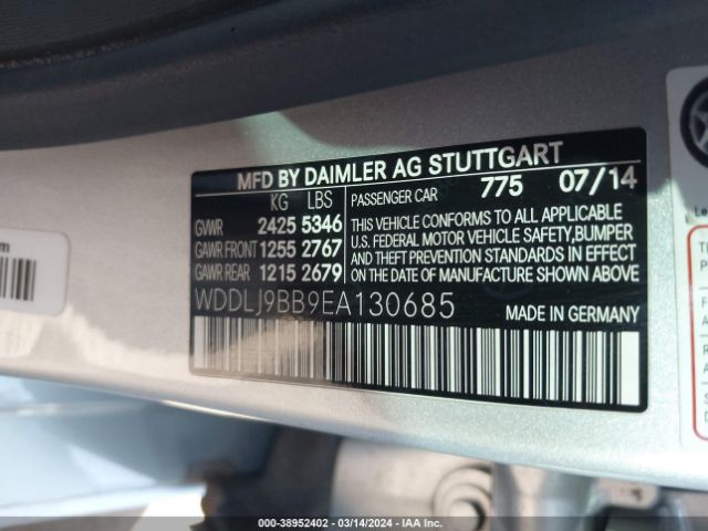WDDLJ9BB9EA130685 Mercedes-Benz Cls 550 4matic