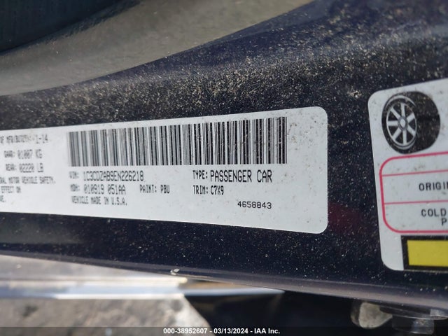 Dodge AVENGER SE 2014 1C3CDZAB9EN226218 Image 9