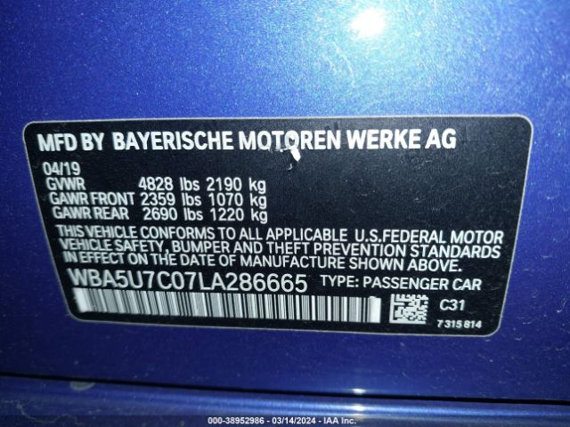 WBA5U7C07LA286665 BMW 3 Series M340i
