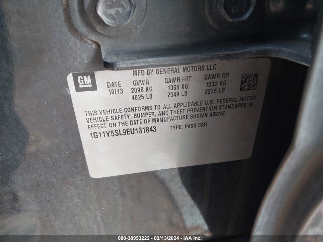 Chevrolet Impala 1ls 2014 1G11Y5SL9EU131843 Image 9