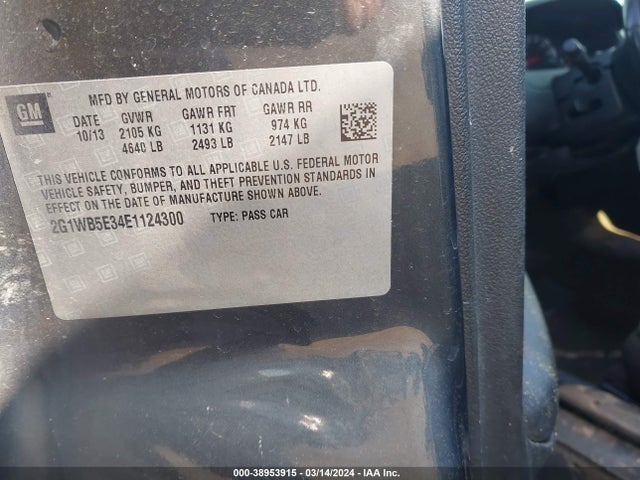 Chevrolet Impala Limited Lt 2014 2G1WB5E34E1124300 Image 9