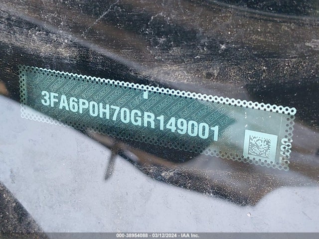 Ford FUSION SE 2016 3FA6P0H70GR149001 Image 9