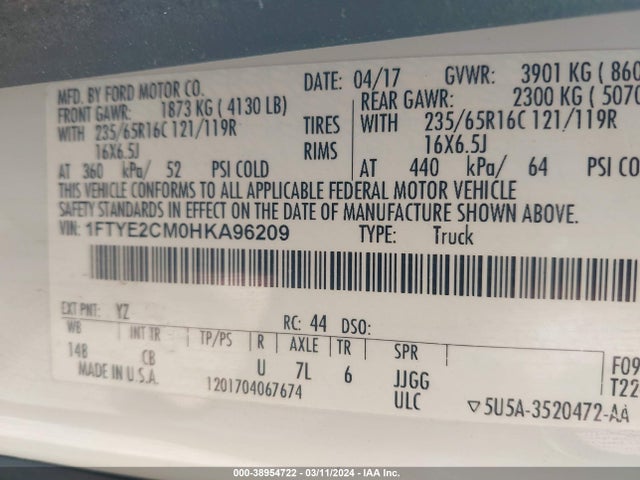 Ford 2017 2017 1FTYE2CM0HKA96209 Image 23