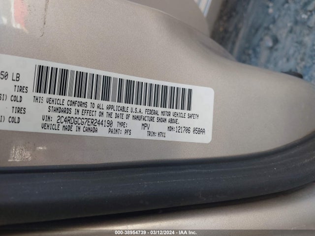 Dodge Grand Caravan Sxt 2014 2C4RDGCG7ER244190 Image 9